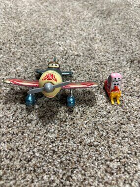 Disney Pixar Cars On The Road Circus Stunt Biplane Performer Lot